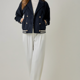 The Nova Navy Varsity Jacket