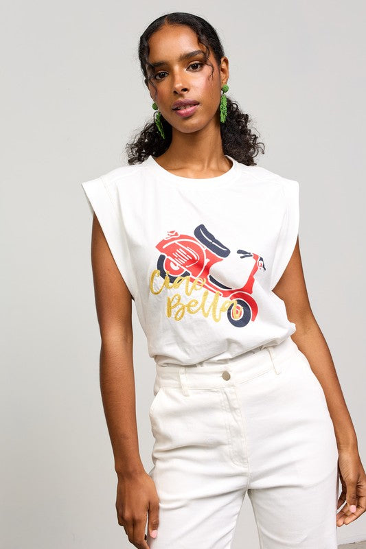 Ciao Bella Scooter Graphic Tee