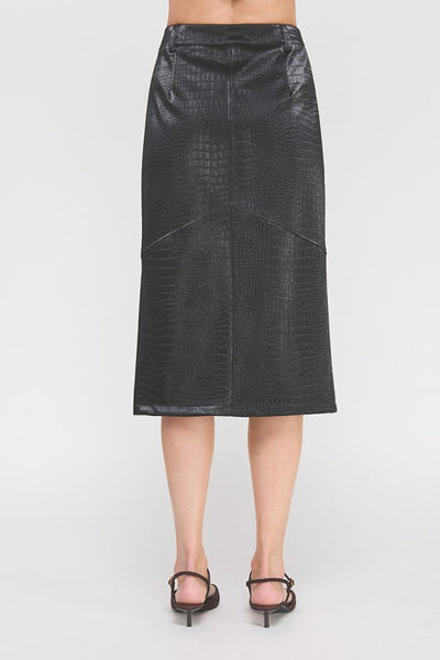 the Claudia Faux Leather Skirt