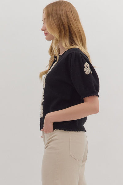 the Becca - Black Cardigan