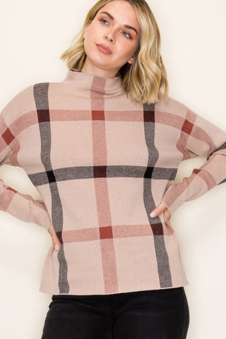 the Olivia Plaid Sweater