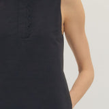 The Bronte Sleeveless Eyelet Hem Dress