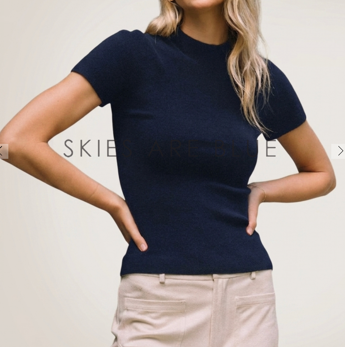 The Nellie Short Sleeve Sweater Top