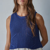 The Carmine Knit Layered Top