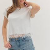 The Cassandra Lace Trim Top