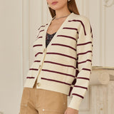 the Elise Striped Cardigan