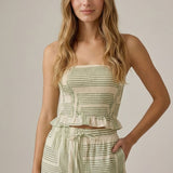 The Minnie Green Geometric Top