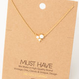 Mini Opal Star Stud Charm Necklace