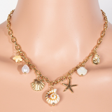 Sea Life Charms Chain Necklace