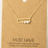 Oval Pendant Necklace