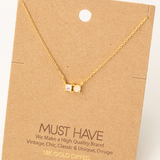 Dainty Moonstone Charm Necklace