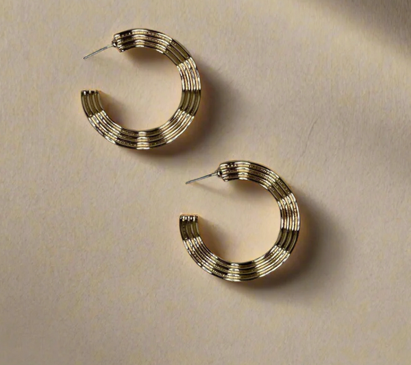 Wavy Hoop earrings