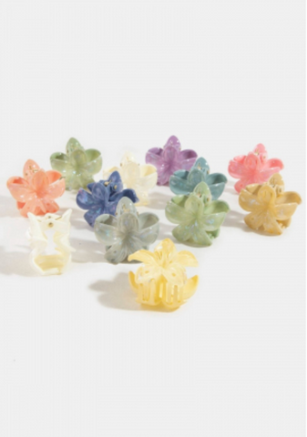 Mini Flower Hair Claw Clip Assorted Colors