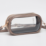 Double Zipper Oval Clear Gameday/Stadium Bag