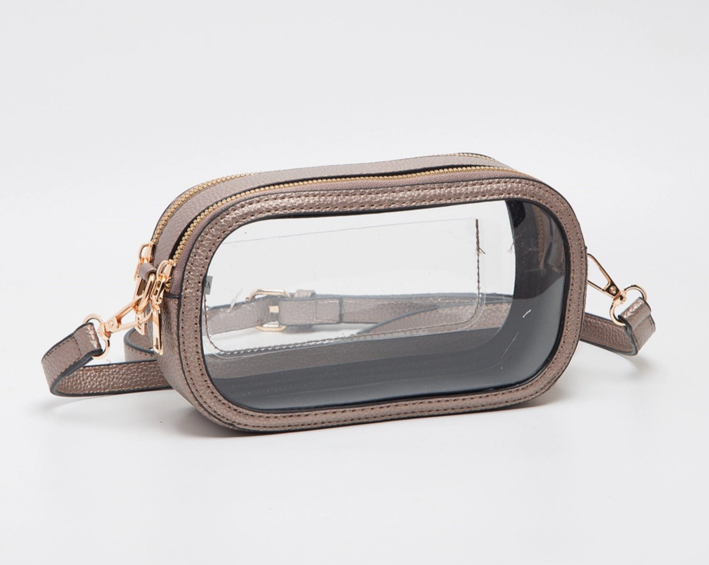 Double Zipper Oval Clear Gameday/Stadium Bag