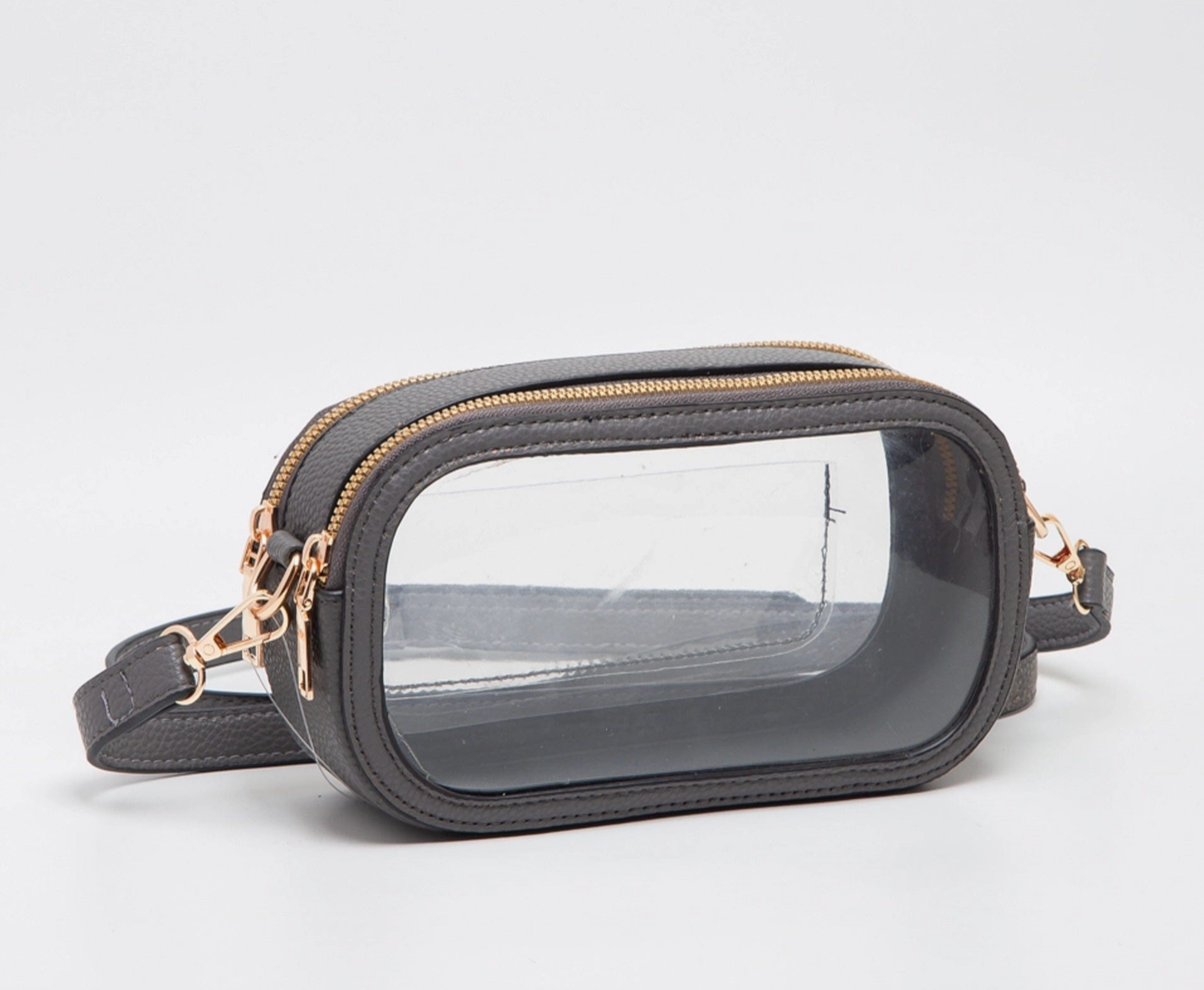 Double Zipper Oval Clear Gameday/Stadium Bag
