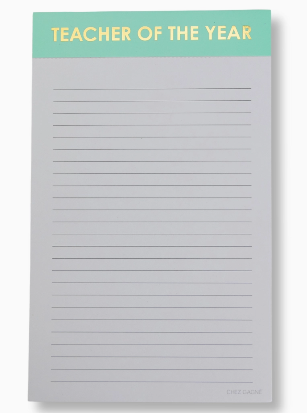 Teacher of the year notepad