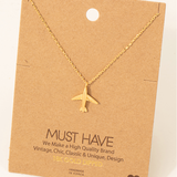 Airplane Pendant Necklace