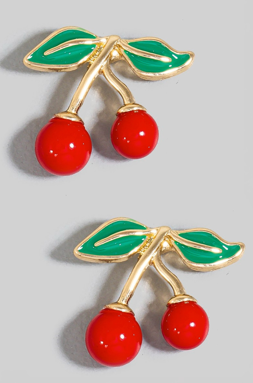 Cherry Stud Earrings