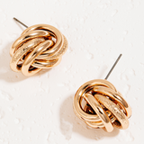 Linked Hoop Charms Dangle Earrings