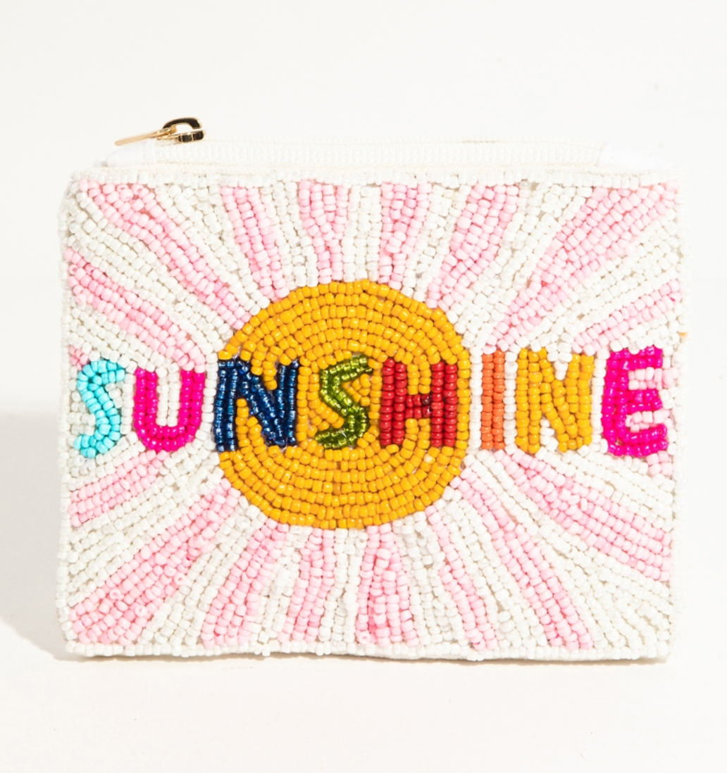 Sunshine Beaded Coin Purse