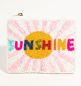 Sunshine Beaded Coin Purse