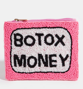 Botox MoneySeed Beaded Coin Purse
