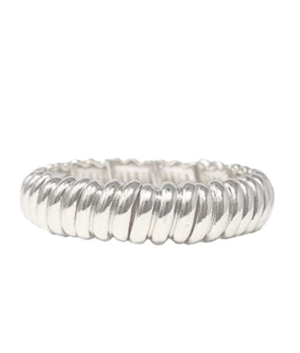 Silver - Cobra Stretch Bracelet