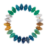 Blue Ombre Large Beaded bracelet