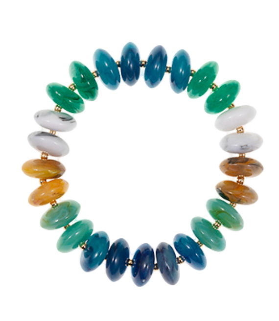 Blue Ombre Large Beaded bracelet