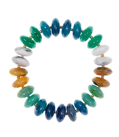 Blue Ombre Large Beaded bracelet