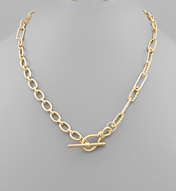Two-Tone Chain Necklace