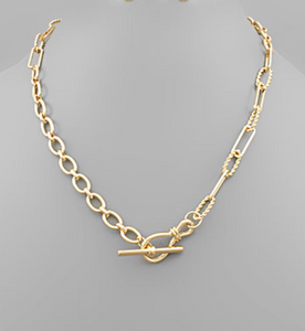 Two-Tone Chain Necklace