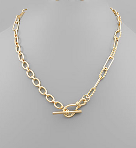 Two-Tone Chain Necklace