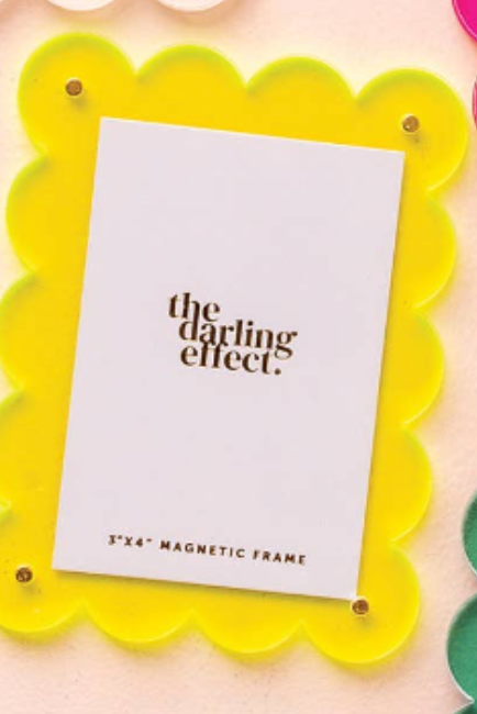 Mini Acrylic Picture Frame Magnet  - 8 colors