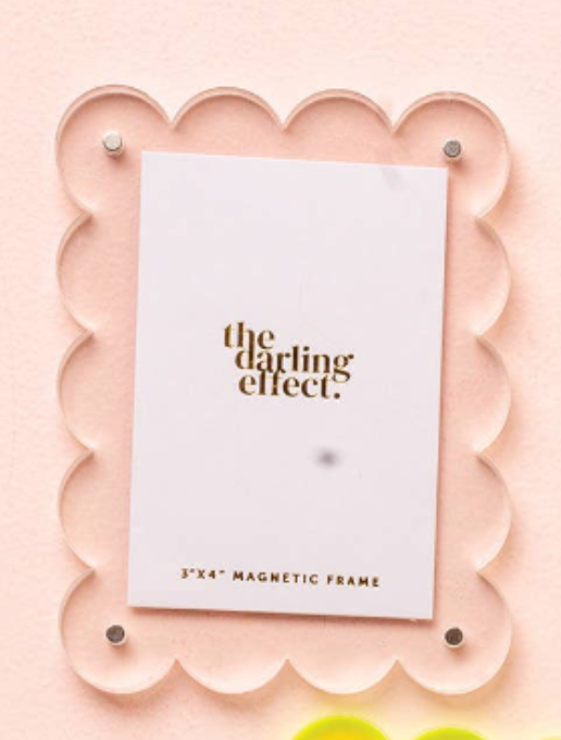 Mini Acrylic Picture Frame Magnet  - 8 colors