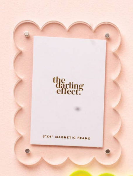 Mini Acrylic Picture Frame Magnet  - 8 colors