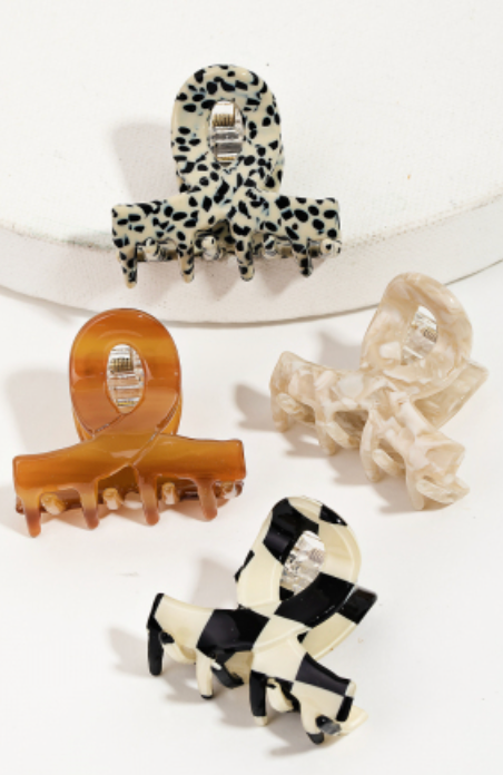 Mini Hair Clips - Neutrals