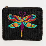 Dragon Fly Beaded Seed Bead Coin purse