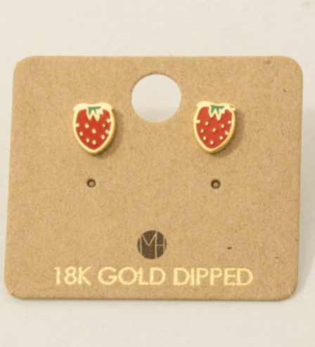 Strawberry Stud Earrings