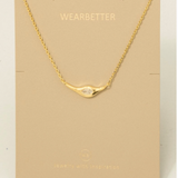Cz Stud Pendant Necklace