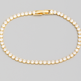 Rhinestone Chain Clasp Bracelet