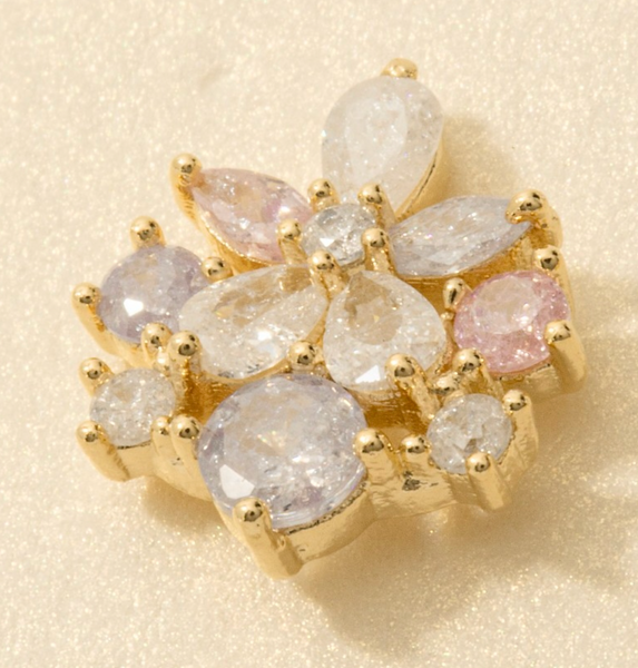 Cluster Flower Stud Earrings