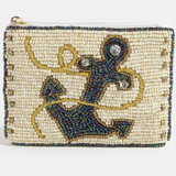 Anchor Beaded Coin purse