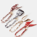 Braided Bandana Bag Charm - 4 colors