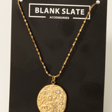Star Moon Eye Coin Pendant Necklace