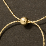 Gold Adjustable Knot Necklace Dainty Chain