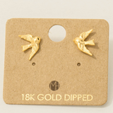 Mini Bird Stud Earrings