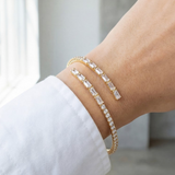 Baguette Tennis Chain Cuff Bracelet