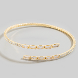Baguette Tennis Chain Cuff Bracelet